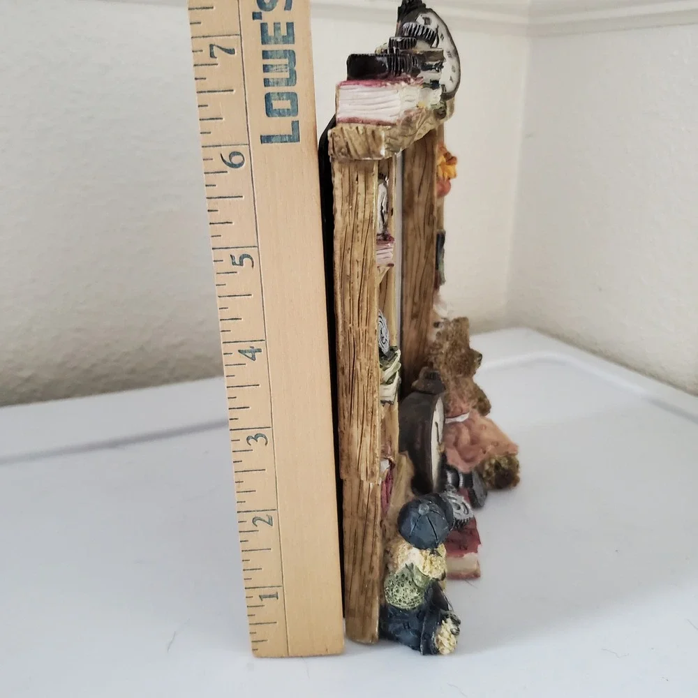 Teddy Bear Clock Book Resin Picture Frame 3.5x5 Unique Collection by Turtle King